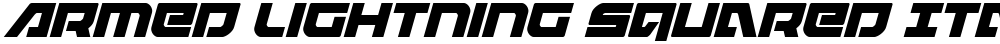 Armed Lightning Squared Italic