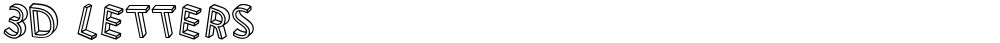 3D Letters