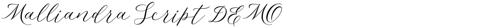 Malliandra Script DEMO