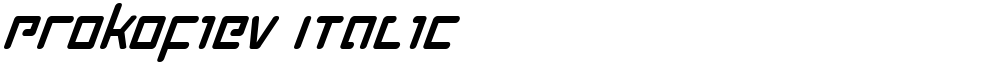 Prokofiev Italic