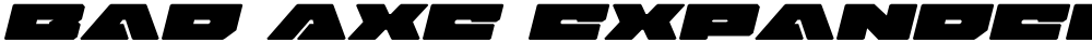 Bad Axe Expanded Italic