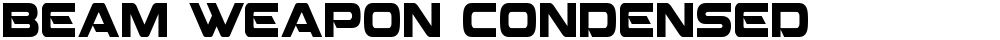 Beam Weapon Condensed