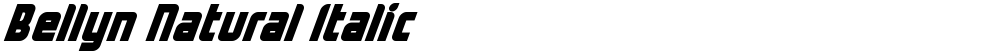 Bellyn Natural Italic