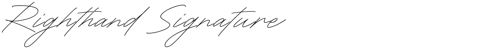 Righthand Signature