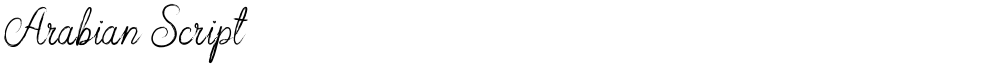 Arabian Script