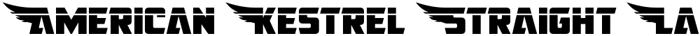 American Kestrel Straight Laser