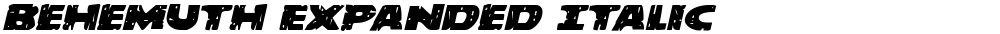 Behemuth Expanded Italic