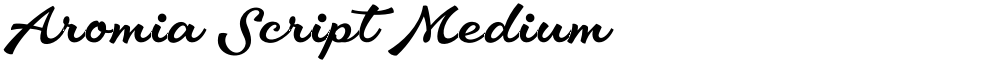 Aromia Script Medium