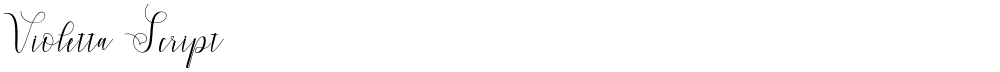 Violetta Script