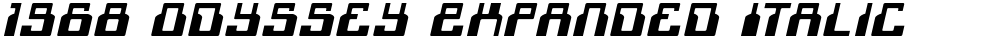 1968 Odyssey Expanded Italic