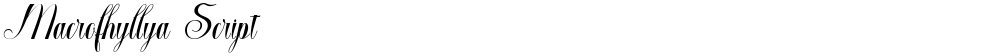 Macrofhyllya Script