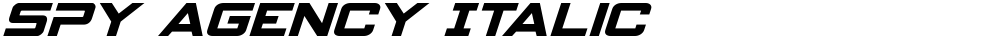 Spy Agency Italic