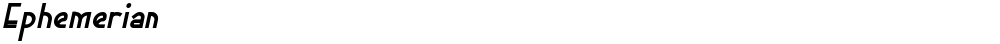 Ephemerian