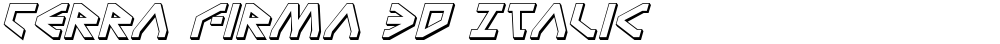 Terra Firma 3D Italic