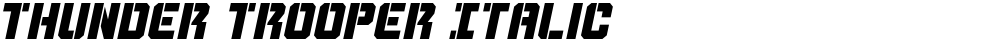 Thunder Trooper Italic