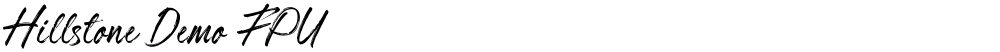Hillstone Demo FPU