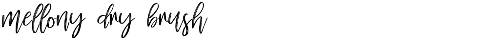 mellony dry brush