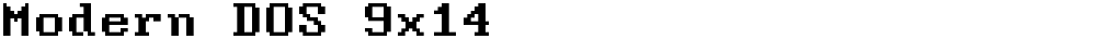 Modern DOS 9x14