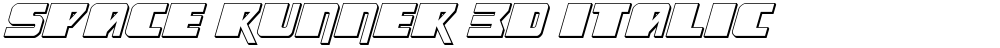 Space Runner 3D Italic
