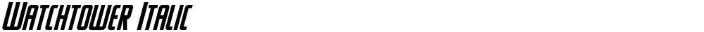 Watchtower Italic