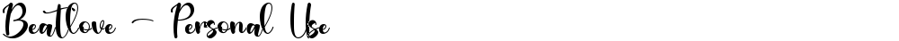 Beatlove - Personal Use