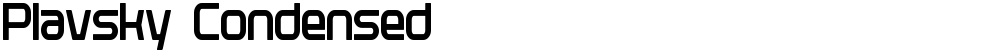 Plavsky Condensed