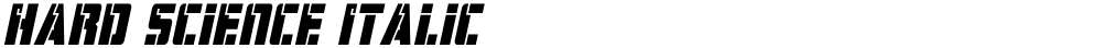 Hard Science Italic
