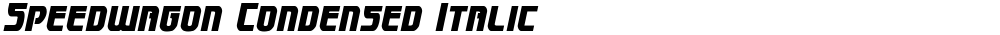 Speedwagon Condensed Italic
