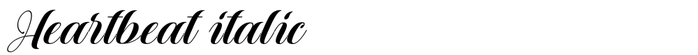 Heartbeat italic