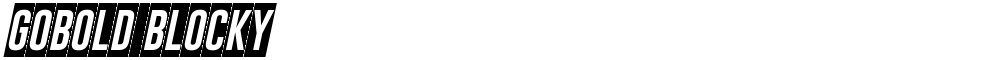 Gobold Blocky