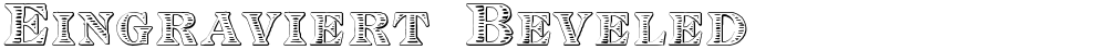 Eingraviert Beveled