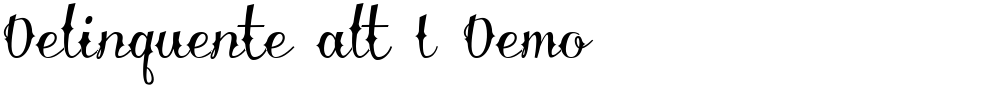 Delinquente alt I Demo
