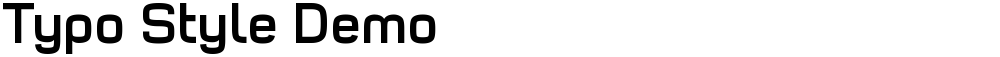 Typo Style Demo