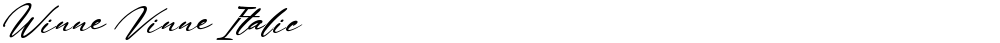 Winne Vinne Italic