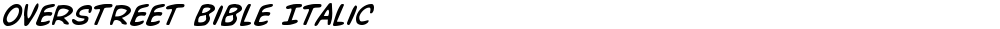 Overstreet Bible Italic