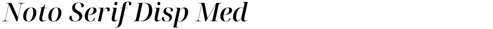 Noto Serif Disp Med