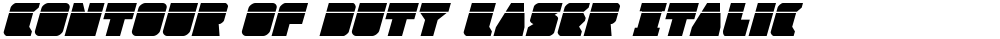 Contour of Duty Laser Italic