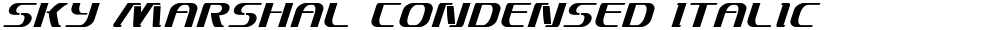 Sky Marshal Condensed Italic