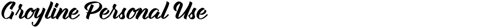 Groyline Personal Use