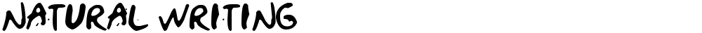 NATURAL WRITING