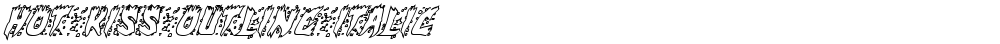 Hot Kiss Outline Italic