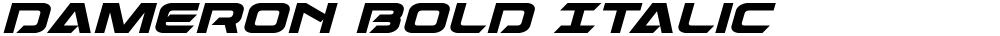 Dameron Bold Italic