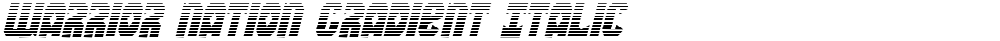 Warrior Nation Gradient Italic