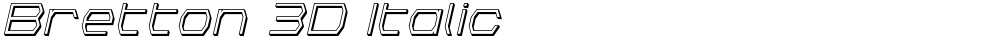 Bretton 3D Italic