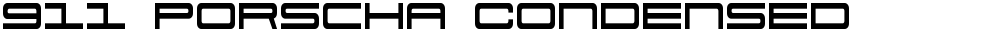 911 Porscha Condensed