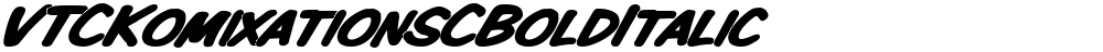 VTCKomixationSCBoldItalic