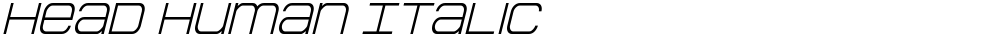 Head Human Italic