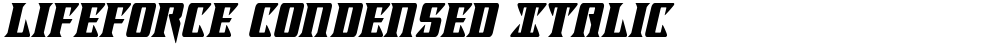 Lifeforce Condensed Italic