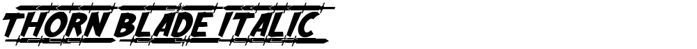 Thorn Blade Italic
