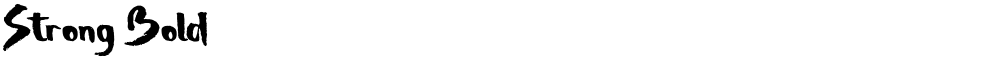 Strong Bold